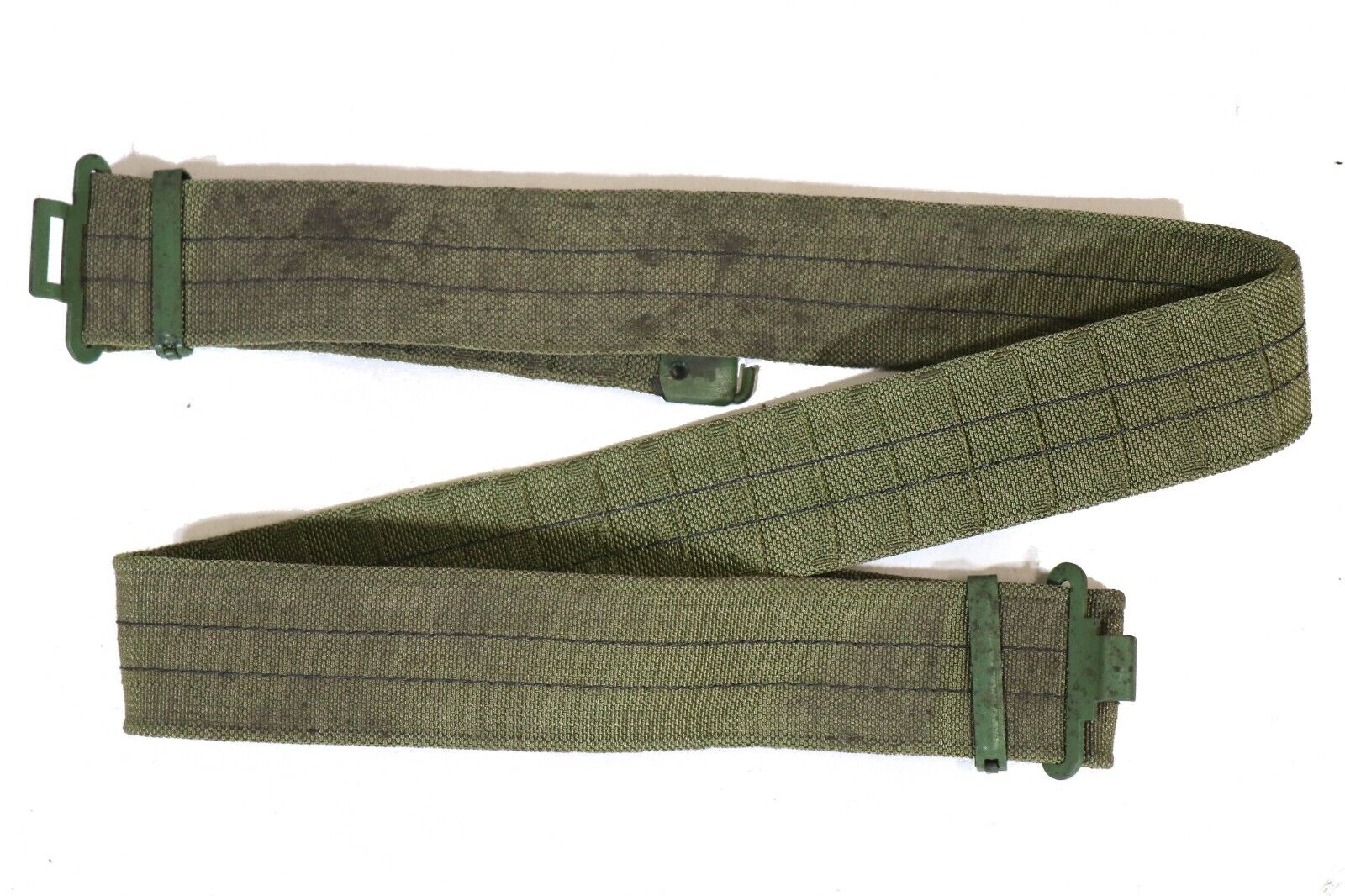 Authentic East German Green NVA Nylon Combat Belt UTV DDR Cold War Military