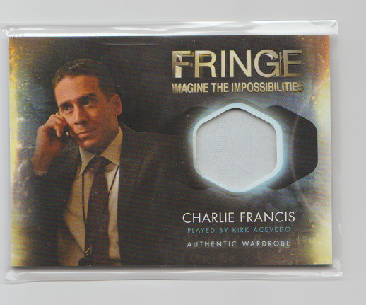 Fringe TV Show Costume Trading Card Kirk Acevedo Charlie Francis #M6