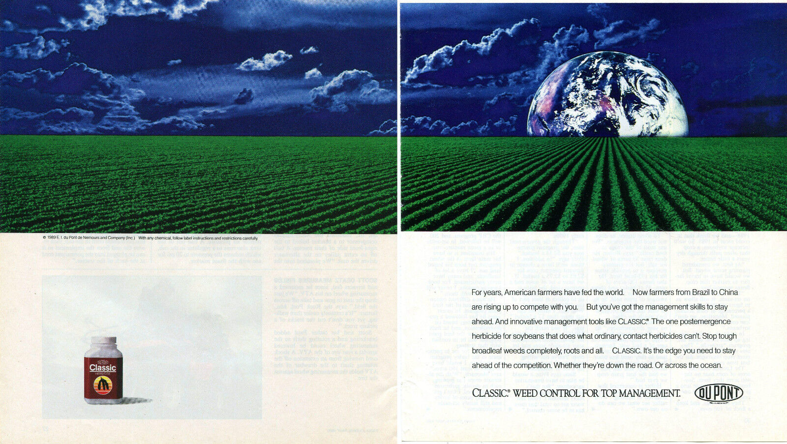 1989 Du Pont Classic Weed Control 2 Page \