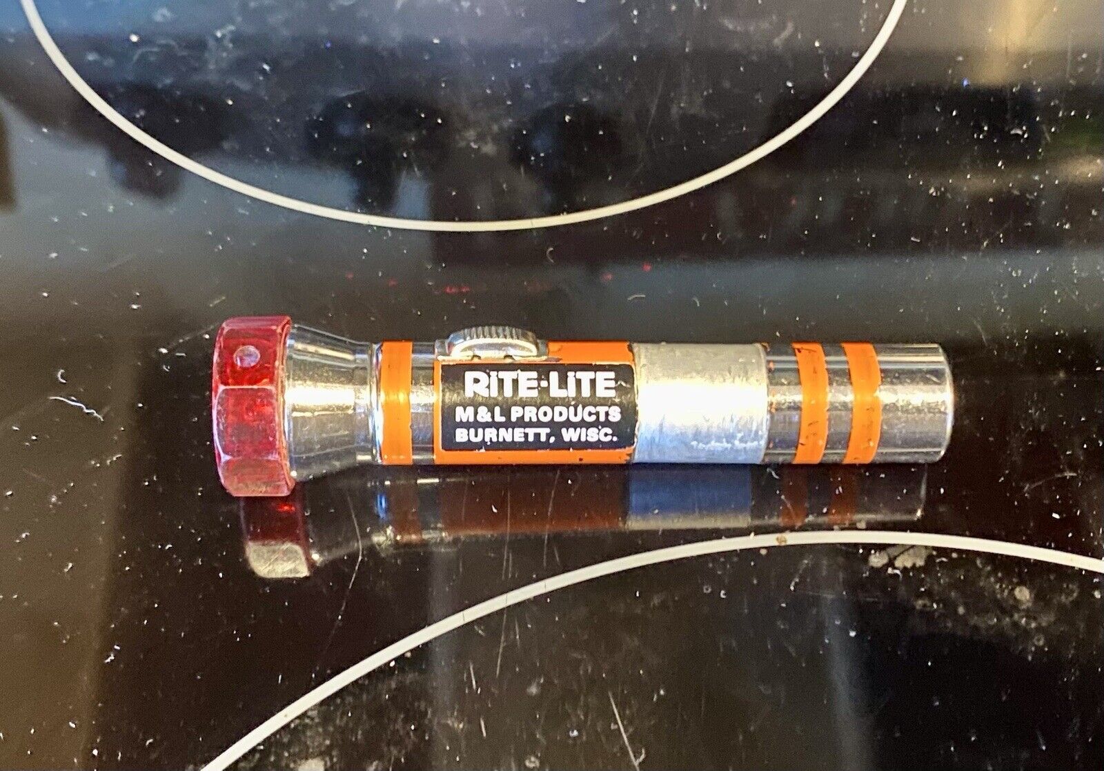 Vintage Rite Lite Small Metal Flashlight