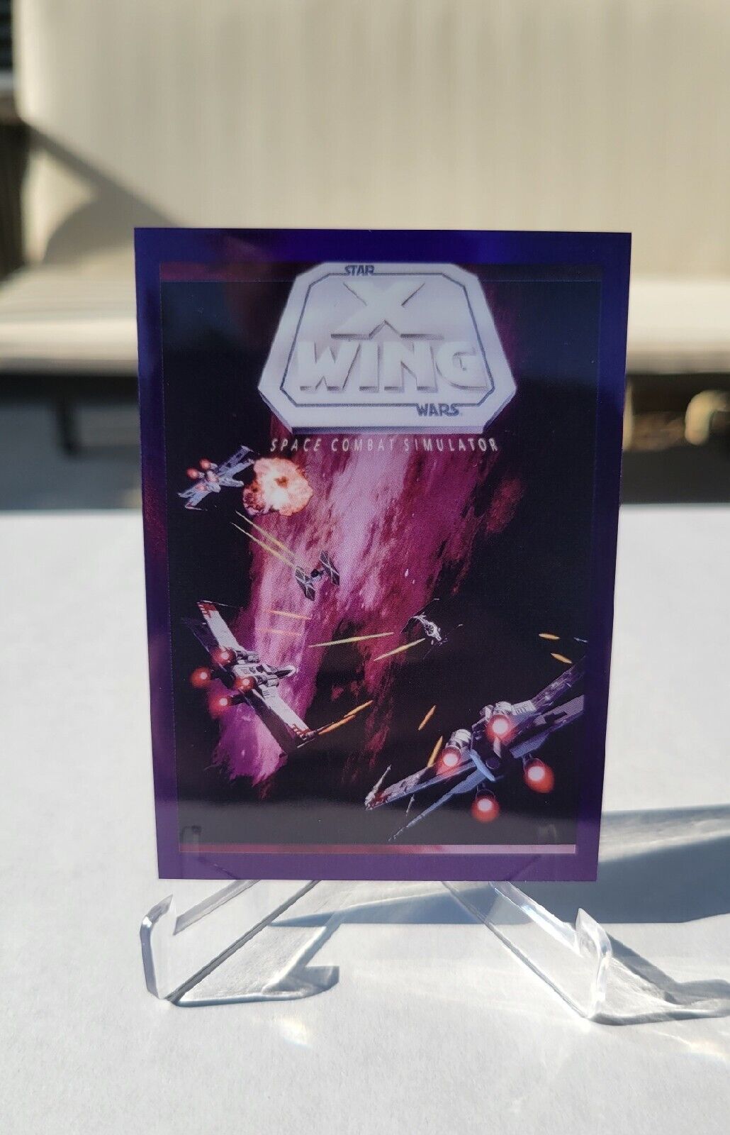 2022 Stars Wars Galaxy  X Wing Space Combat Simulator Purple 25/50 