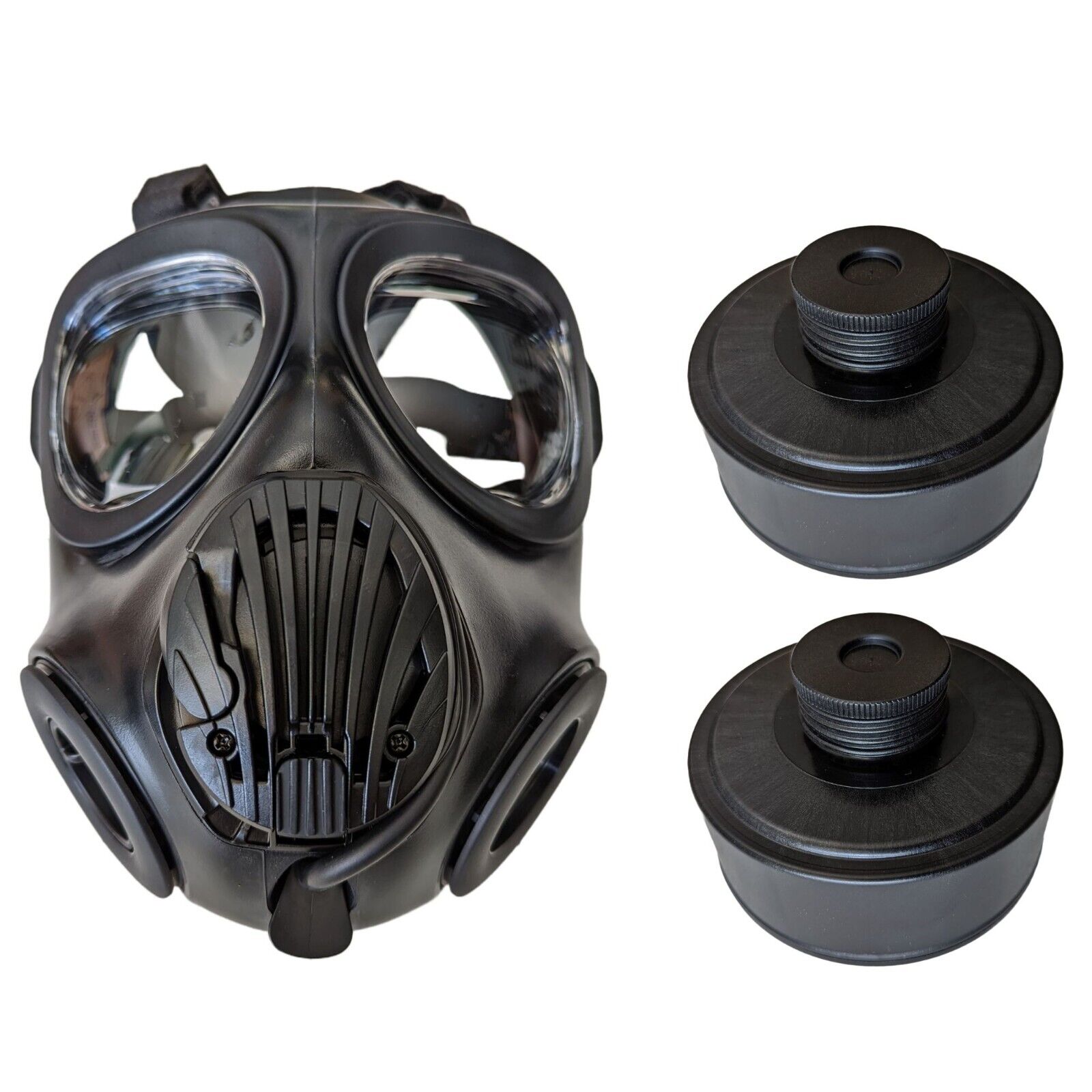 K3 Military Tactical NATO 40mm CBRN Chemical Gas Mask Respirator & 2 NBC Filters