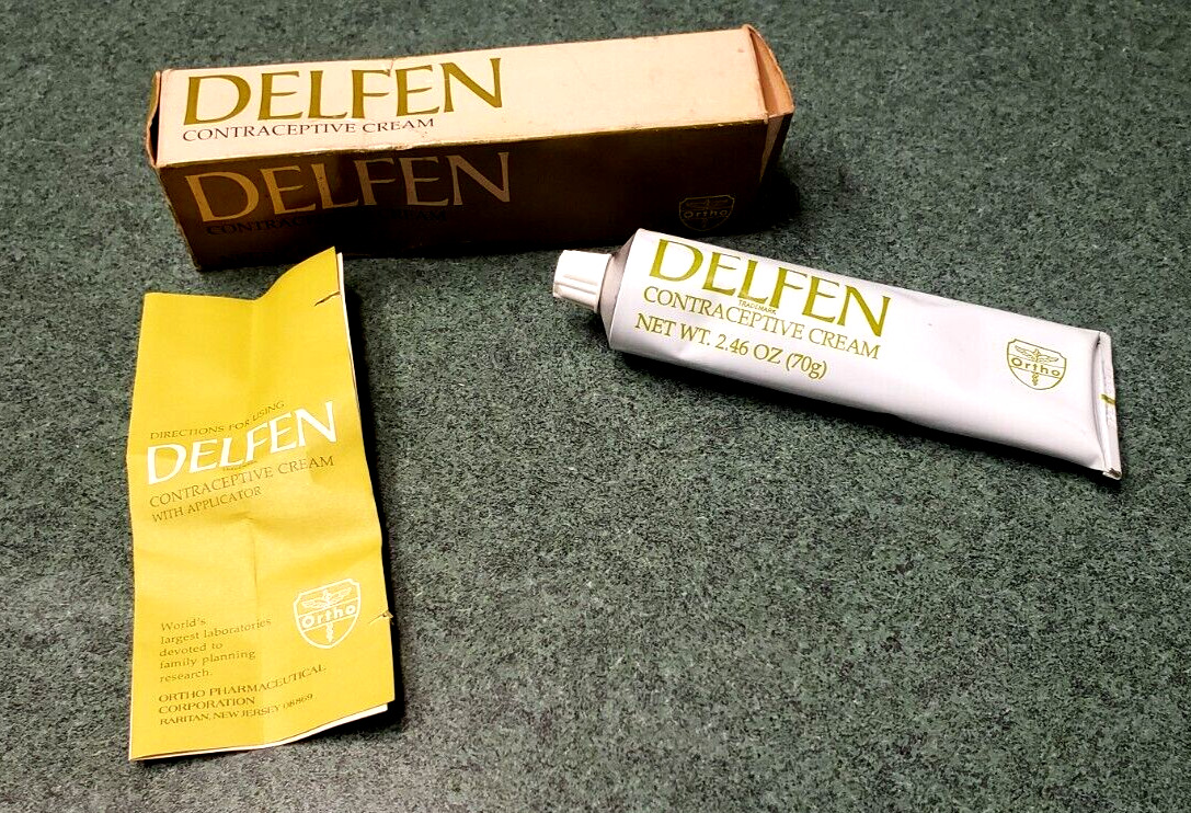 Vintage Delfen Contraceptive Cream from 1969