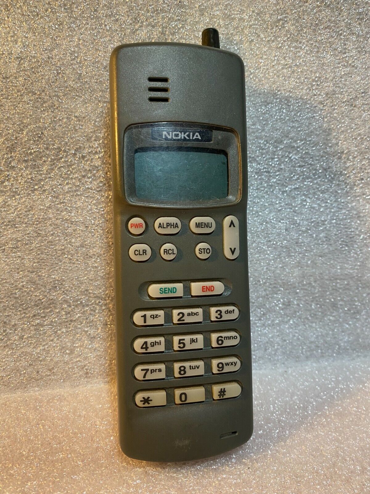 Vintage Nokia Cellphone Model 100 THA-6 Cell Phone W/ Battery brick Untested