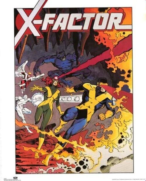 1989 Original X-Factor X-Men 22x28 Marvel Comics Poster Jackson Guice
