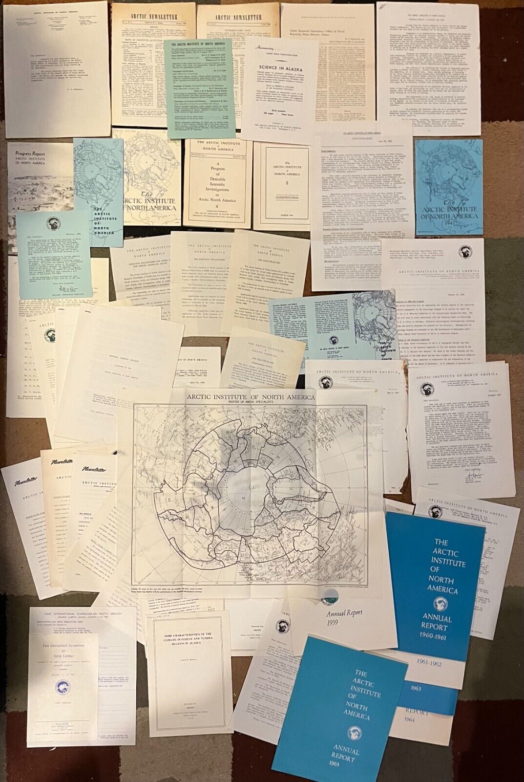 SCIENCE ARCHIVE ARCTIC INSTITUTE OF NORTH AMERICA 1945-1965 50+ Reports Journals