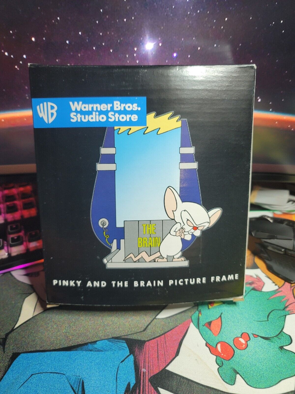 Vintage 1997 Warner Bros Store Exclusive PINKY & THE BRAIN Picture FRAME In Box.