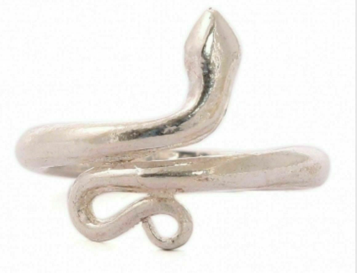 Sadhguru Isha Yoga Silver Snake Ring | Large- 0.94 inches