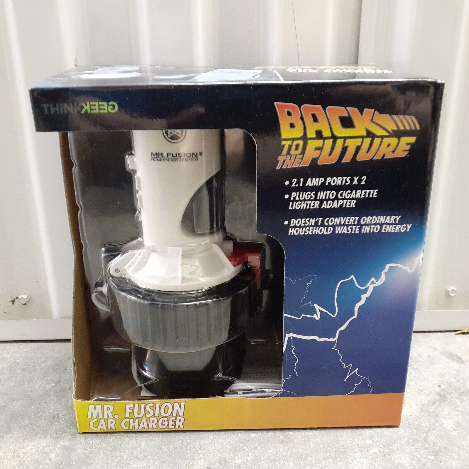 Back To The Future Mr. Fusion Car USB Charger ThinkGeek Collector's Item New 