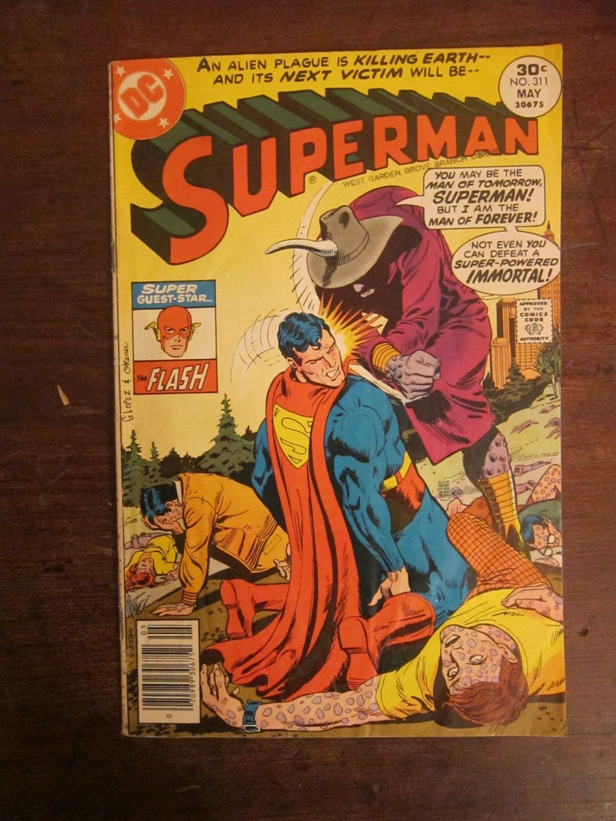 Superman #311 - Curt Swan, Frank Springer - Nam-Ek, Antibiotic Man - Bronze Age