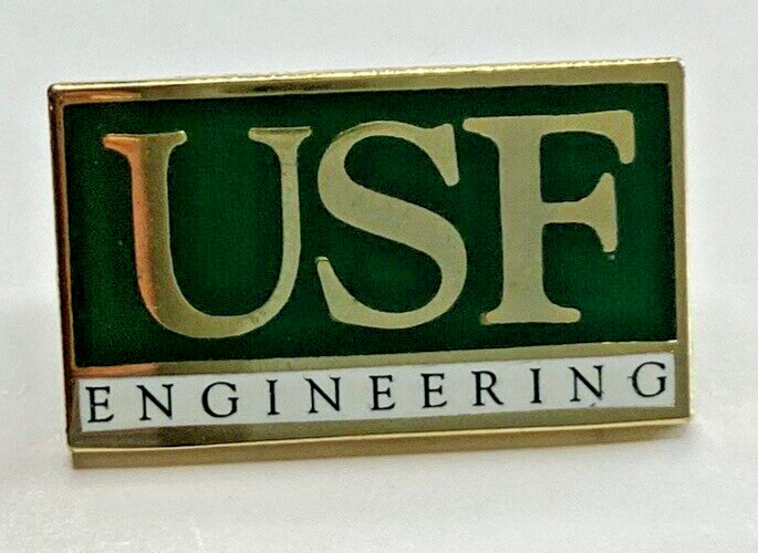 USF University South Florida Engineering School Enamel Lapel Pin Pinback