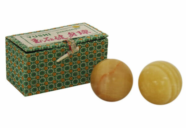 Yellow Stone Chinese Healthy Exercise Massage Balls