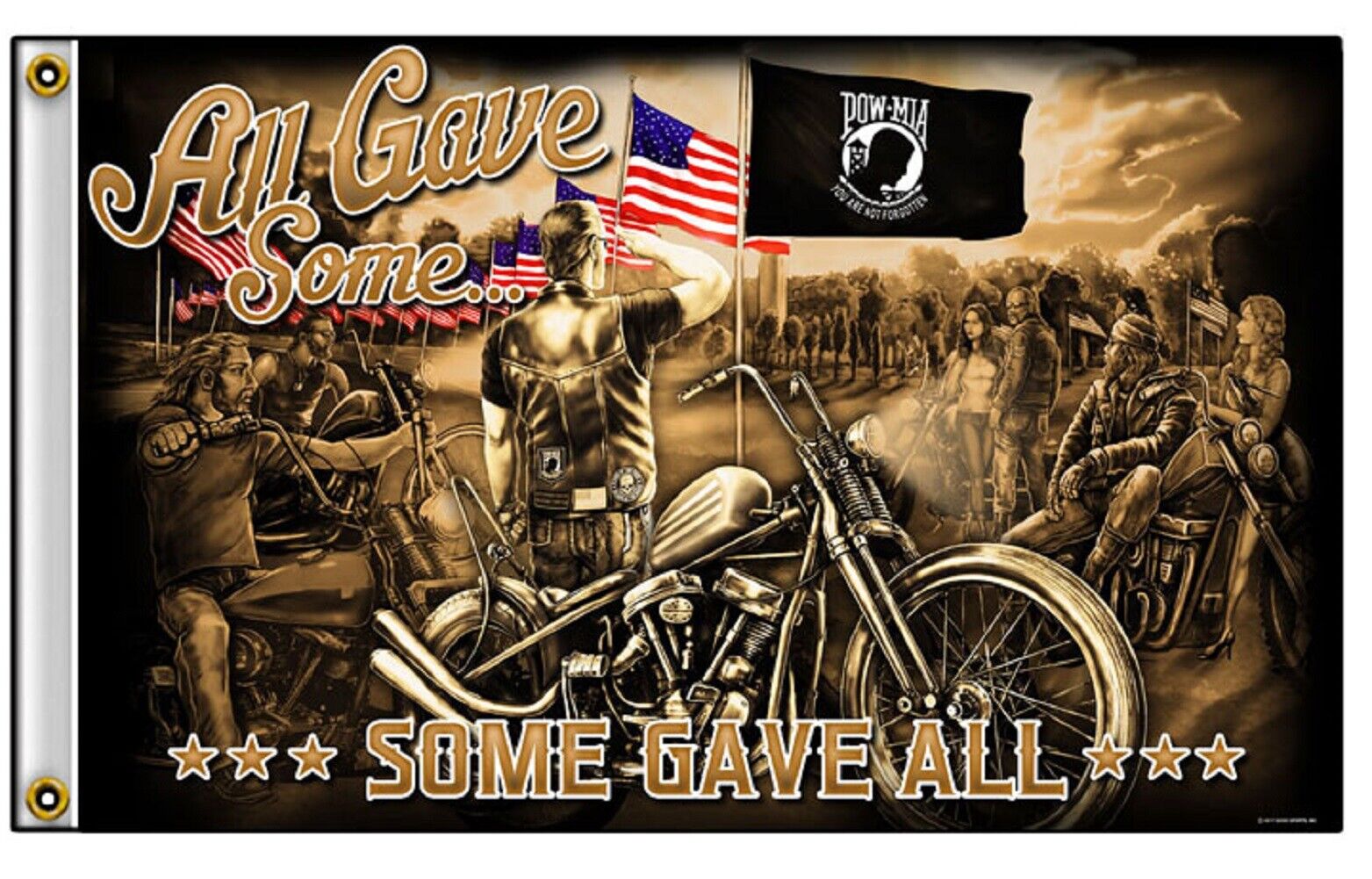 All Gave Some.. Some Gave All 3\'x5\' POW Remembrance Flag