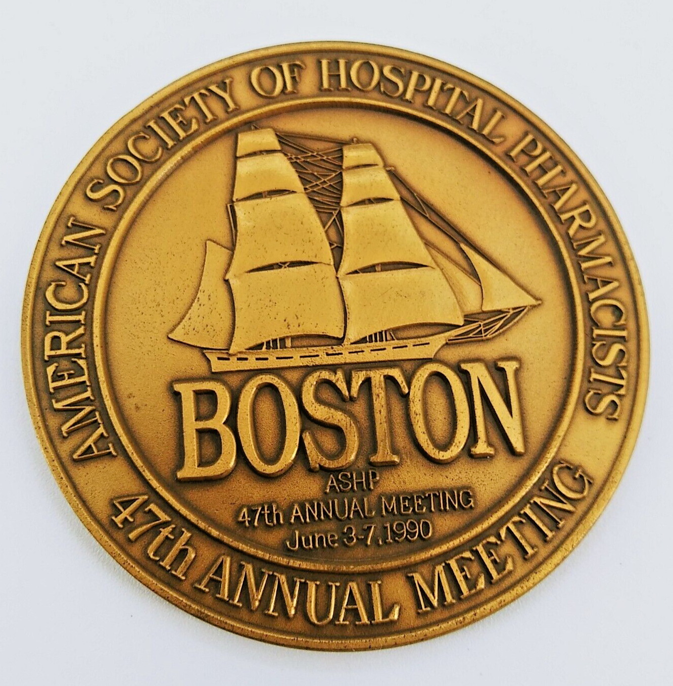 Eli Lilly & co. ASHO 47th Boston Convention brass 2.5\