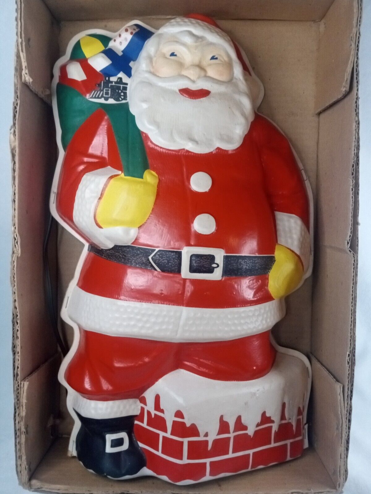 Vintage Noma Plastic Light Up Santa