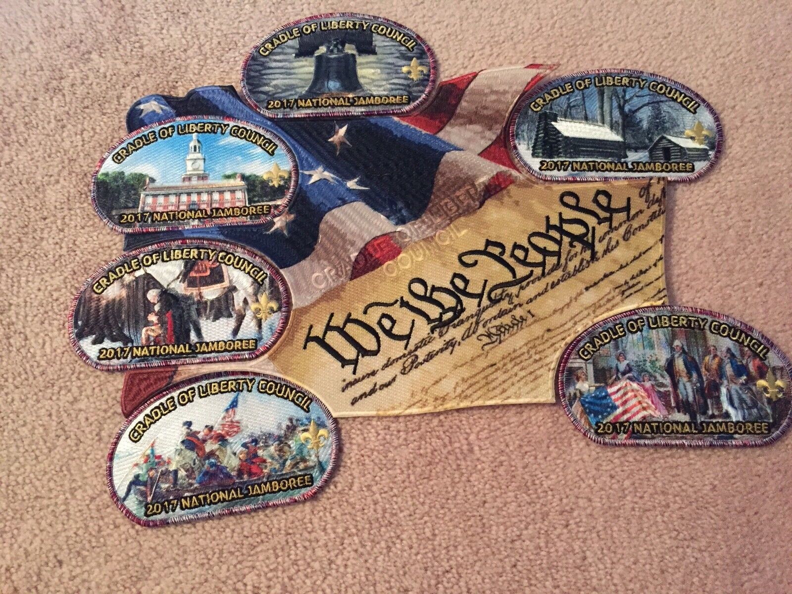 2017 National Jambo 7 Piece JSP Set Cradle Of Liberty Limited Ed Red White Blue