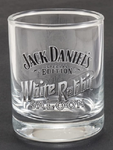 Jack Daniel's White Rabbit Saloon Shot Glass Official Licensed Glassware