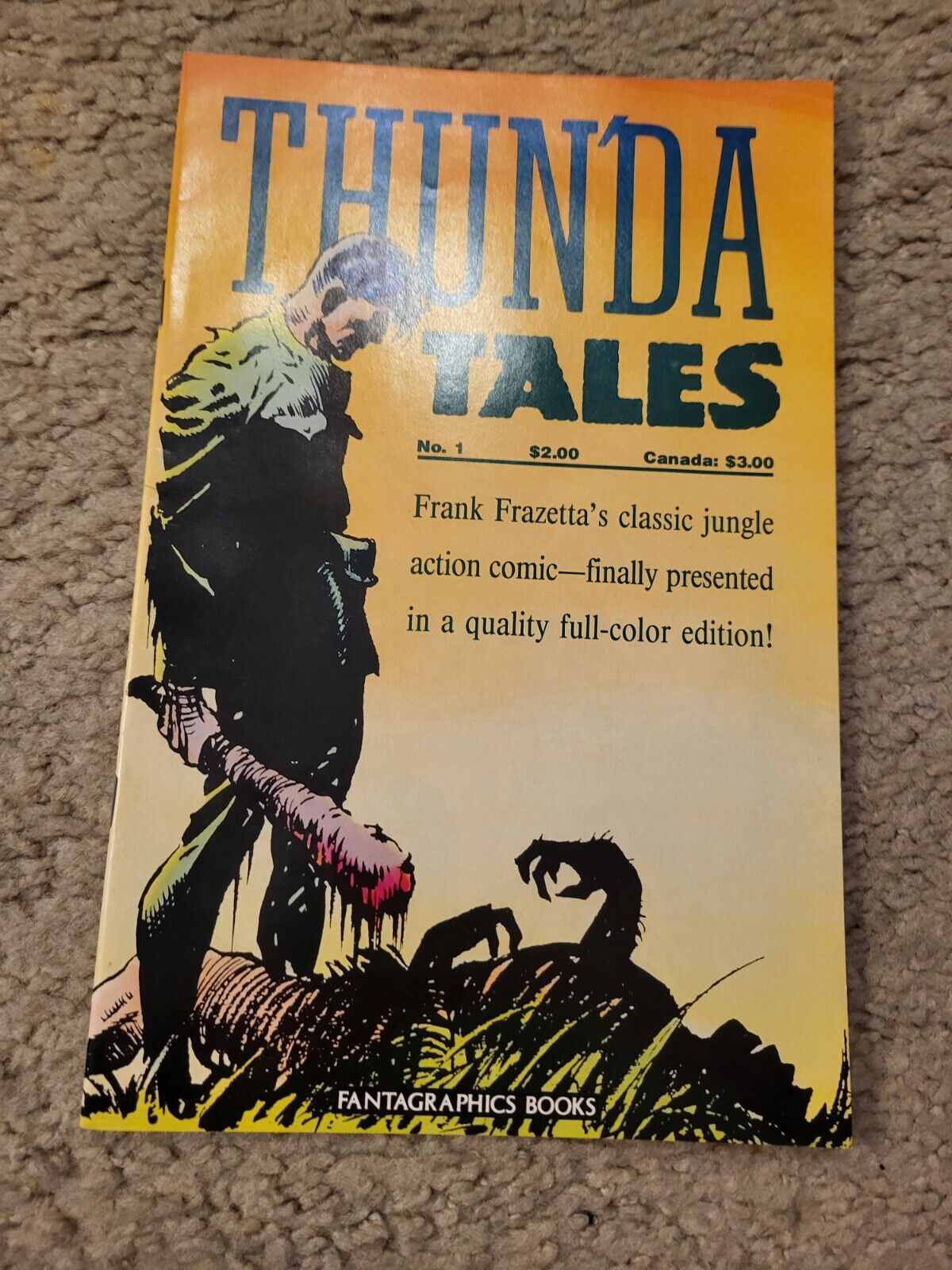 Frank Frazetta's Thun'da Tales Fantagraphics Comics one-shot 1987 HIGH GRADE