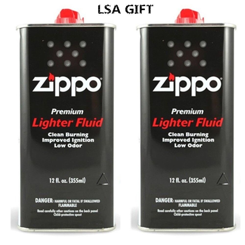 Zippo 12 fl.oz (355ml) Fluid Fuel Value Pack 2 X CAN Combo Set NEW