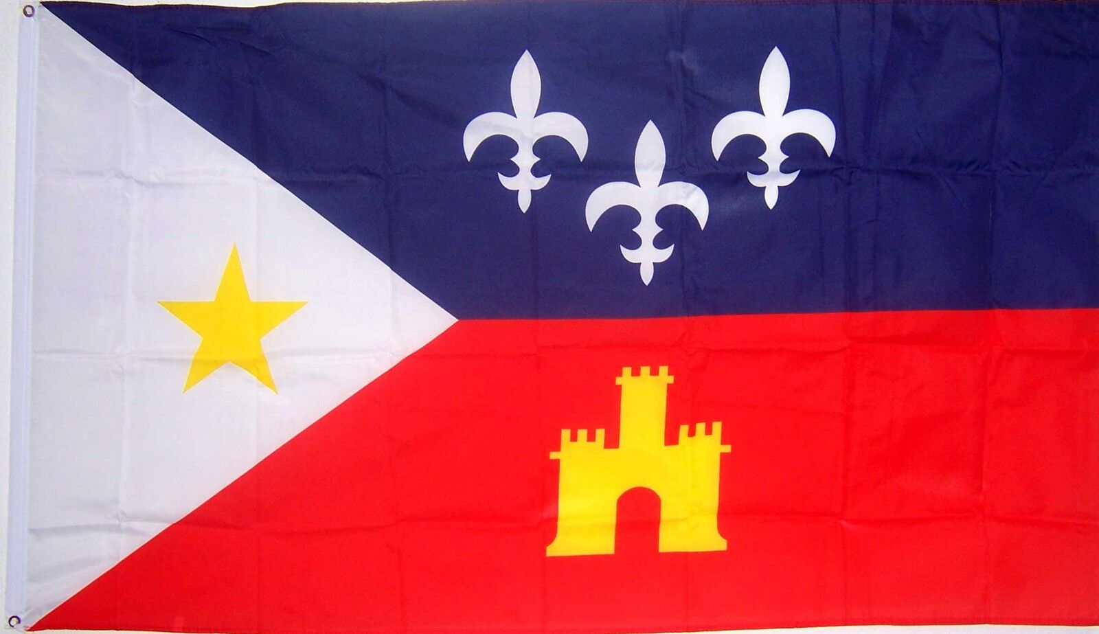 NEW 3ftx5 ACADIA ACADIAN LOUISIANA CAJUN CREOLE FLAG better quality usa seller 
