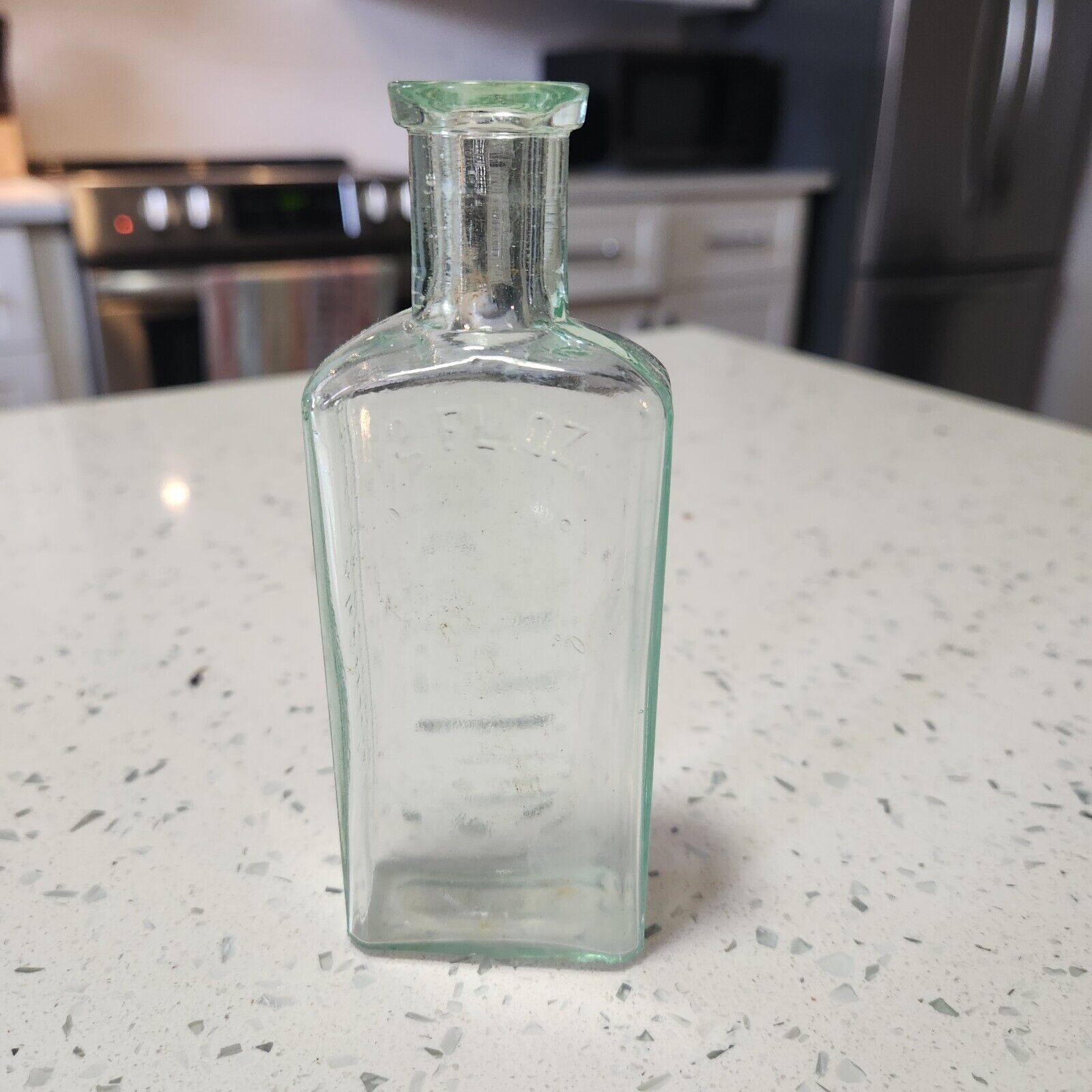 Vintage Hart's Swedish Asthma Cure Buffalo NY Embossed Bottle Aqua