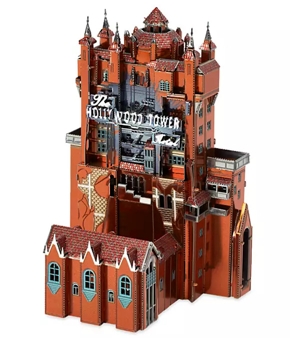 Disney Parks Hollywood Tower of Terror Hotel Color Metal Earth 3D Model Kit  NEW