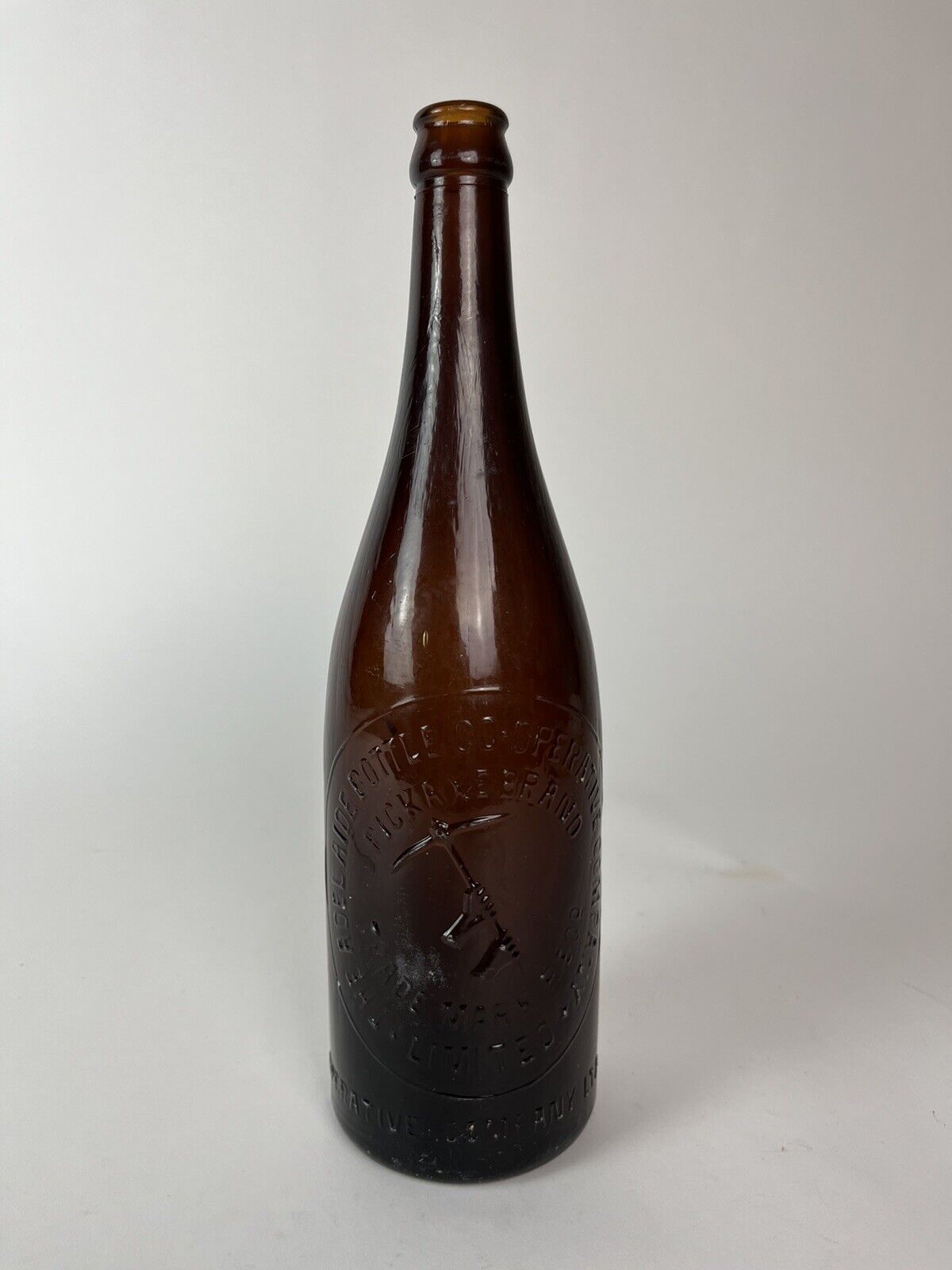 Adelaide Co-Op Company Vintage bottle Rare Brown Color from Australia 2