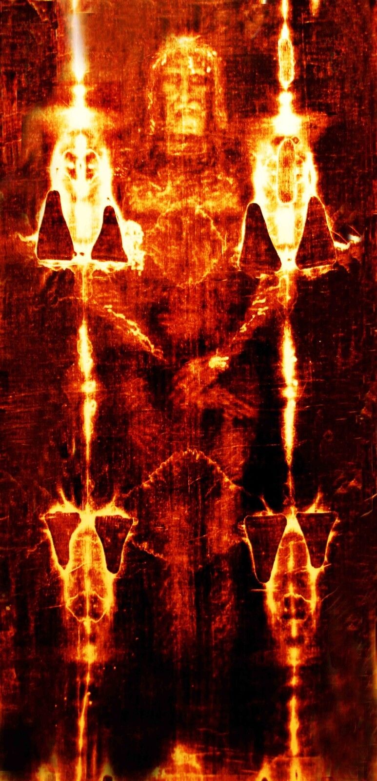 SHROUD OF TURIN 24x12 Hi Quality Printed on ART Canvas MOUNTED GICLEE 