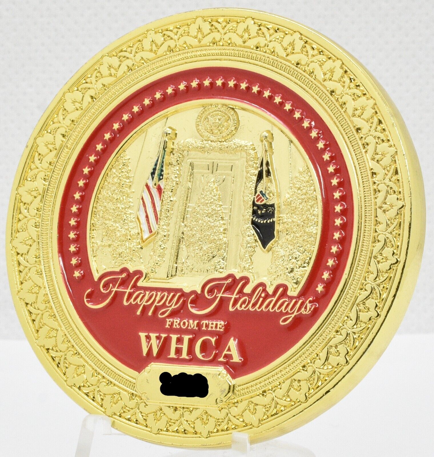 White House Christmas 2019 WHCA Communications Agency Trump Challenge Coin