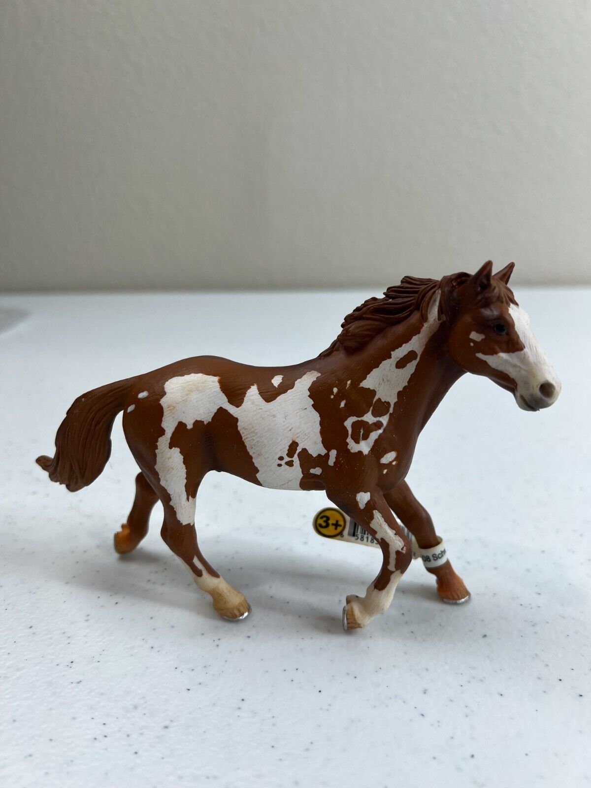2006 Schleich Pinto Stallion Horse Plastic Decorative Artwork Animal Figurine