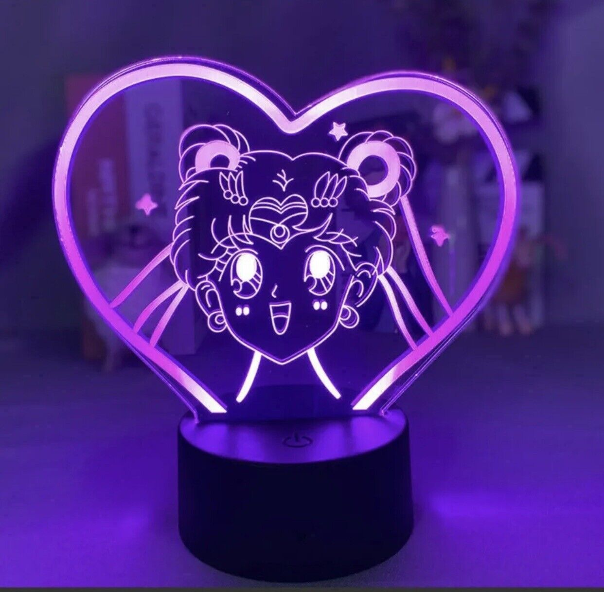 Sailor Moon LED Light 7 Color Night 3D Lights Lamp Decor Girls' Xmas Gifts