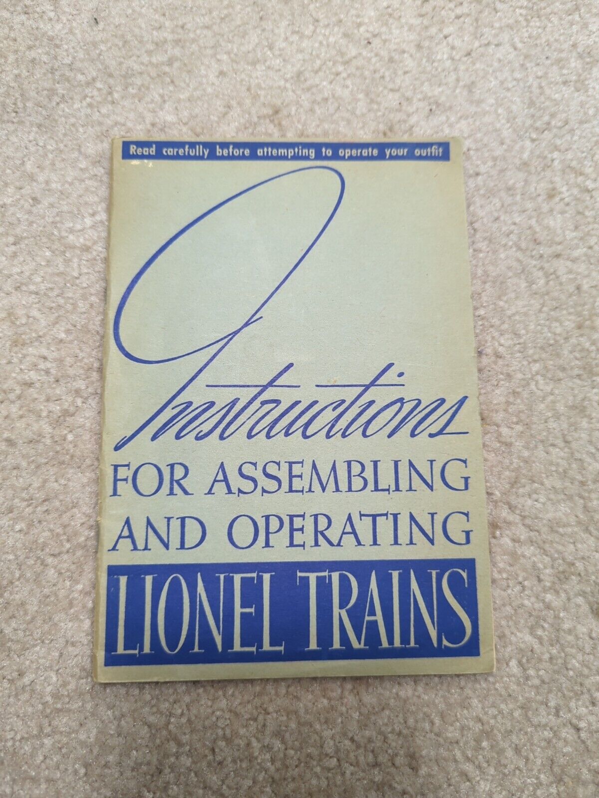 Vintage Instructions for Assembling and Operating Lionel Trains 1938 Track Plans
