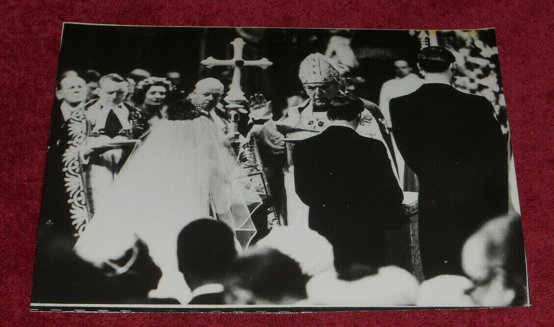 1960 Press Photo Princess Margaret Wedding Ceremony Westminster Abbey London