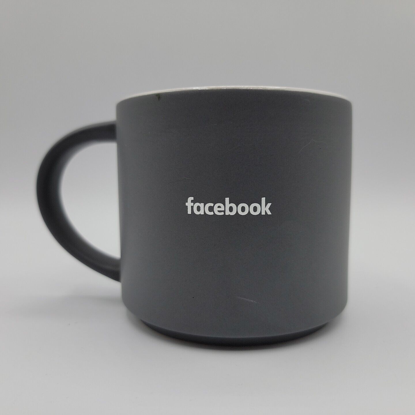 Facebook Coffee Mug Typeface Logo Gray Ceramic Coffee Mug Cup META Advertising