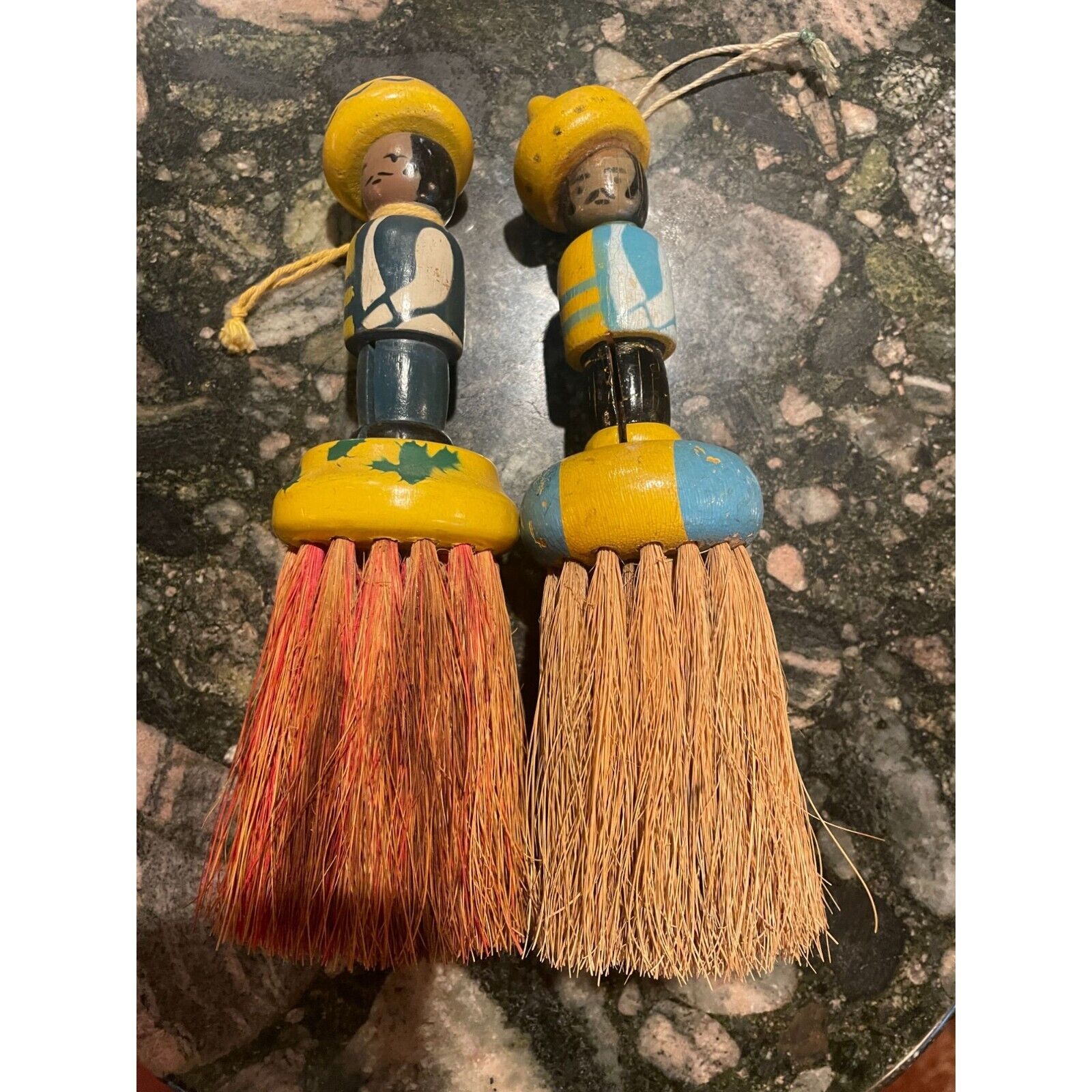 Cute Vintage Pair of Horse Brushes- price is for lot.