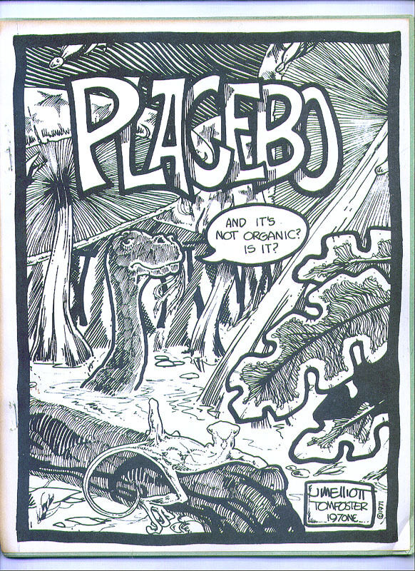 PLACEBO #2 - 1972 Science Fiction fanzine - Tom Foster art