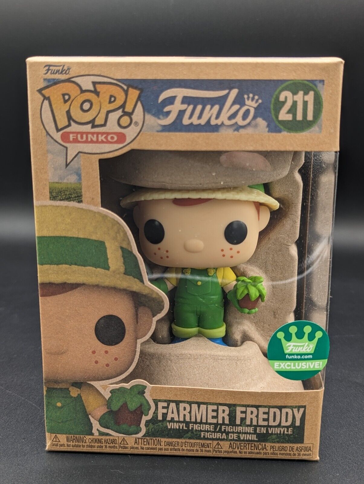 Funko Pop 211 Farmer Freddy- Earth Day Funko Exclusive