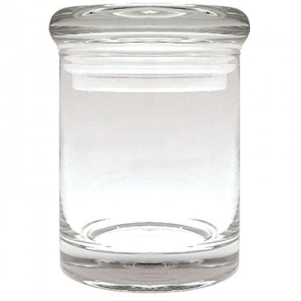 Clear Glass Plain Stash Jar 3 inch Medicine Container herb Jar 