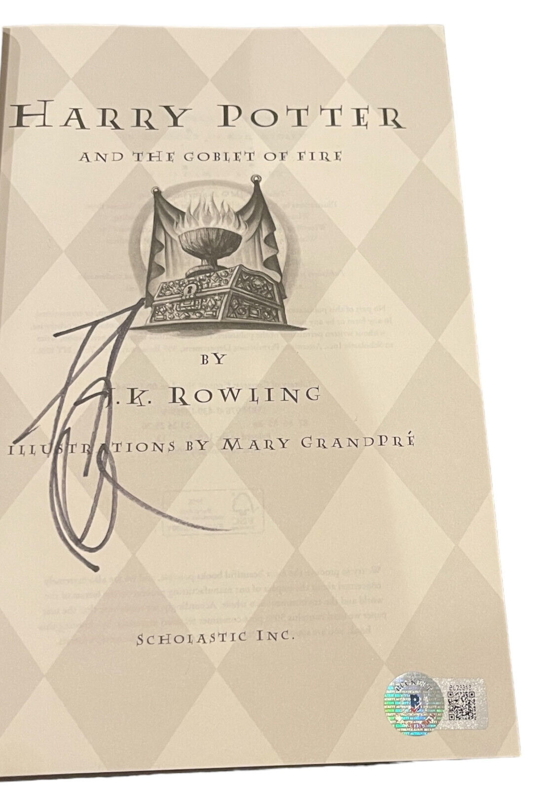 Daniel Radcliffe Signed Autograph Harry Potter And The Goblet Of Fire Book BAS