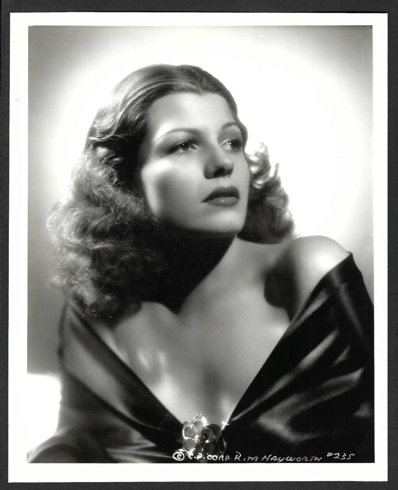 RITA HAYWORTH Classic Actress Portrait 🎥 - Vintage DBLWT Hollywood Memorabilia