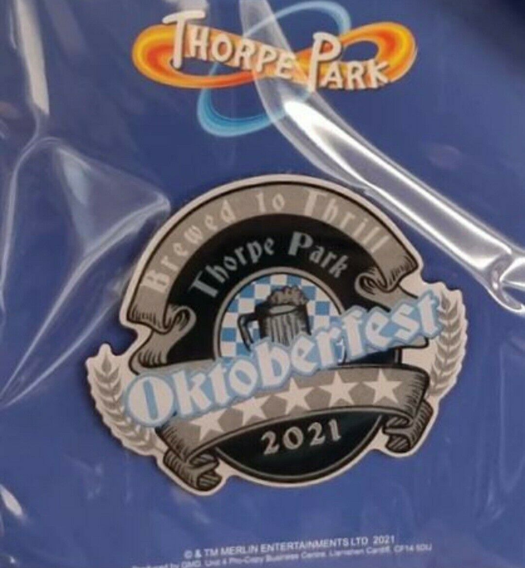 Thorpe Park Resort - Oktoberfest 2021 Logo Pin Badge