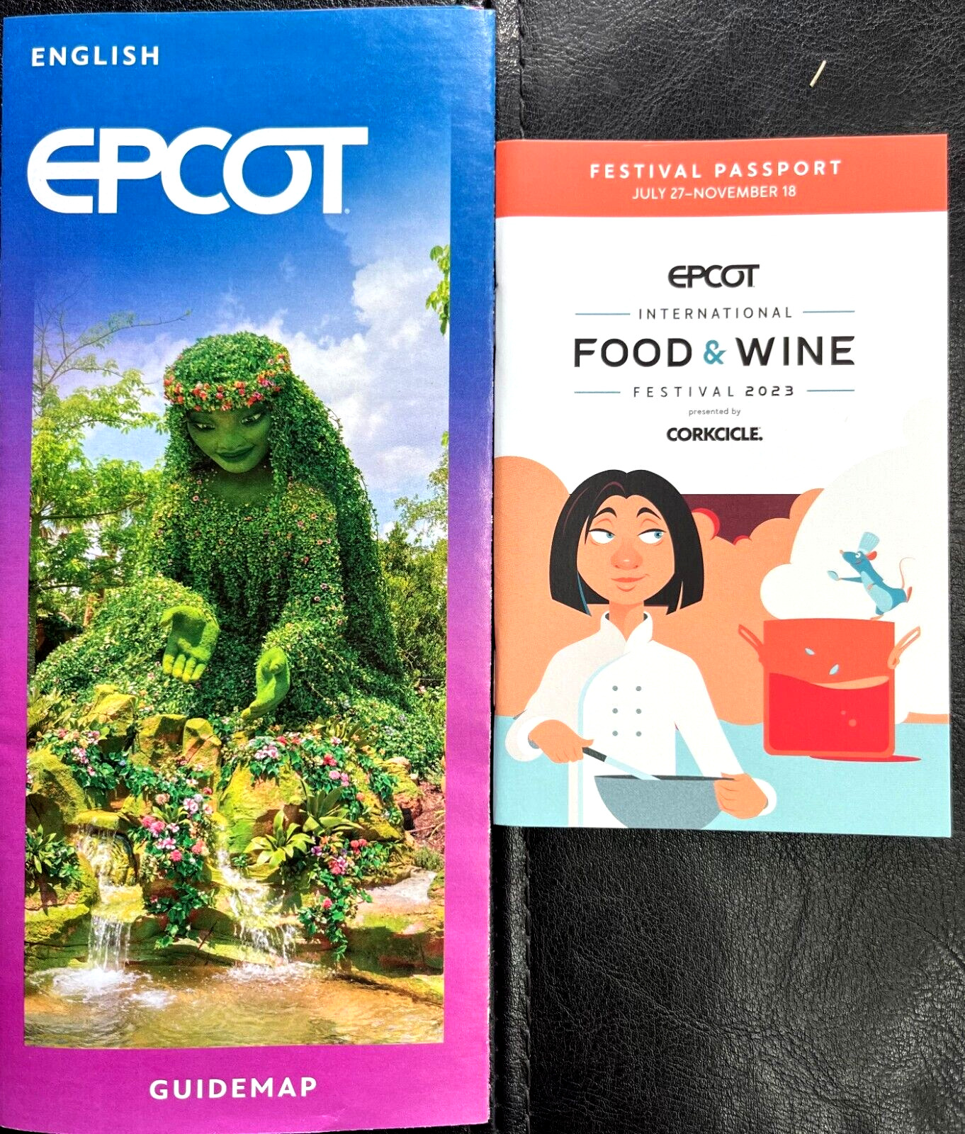 NEW 2023 EPCOT  Walt Disney World Guide Map Food & Wine Festival Passport 2023