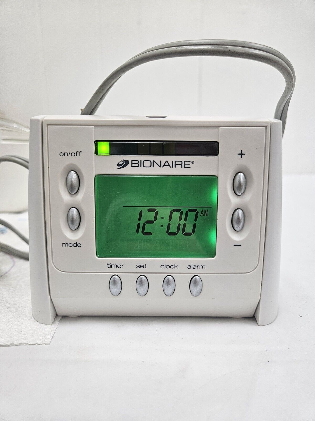 Bionare Digital Alarm Clock / Air Quality Meter New No Box