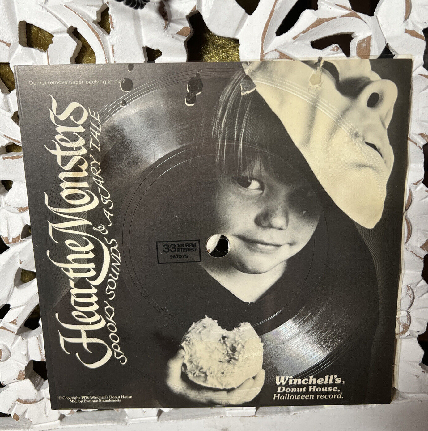 Winchells Donut House Halloween 7in Record 1976 Hear the Monsters SHIPS FREE
