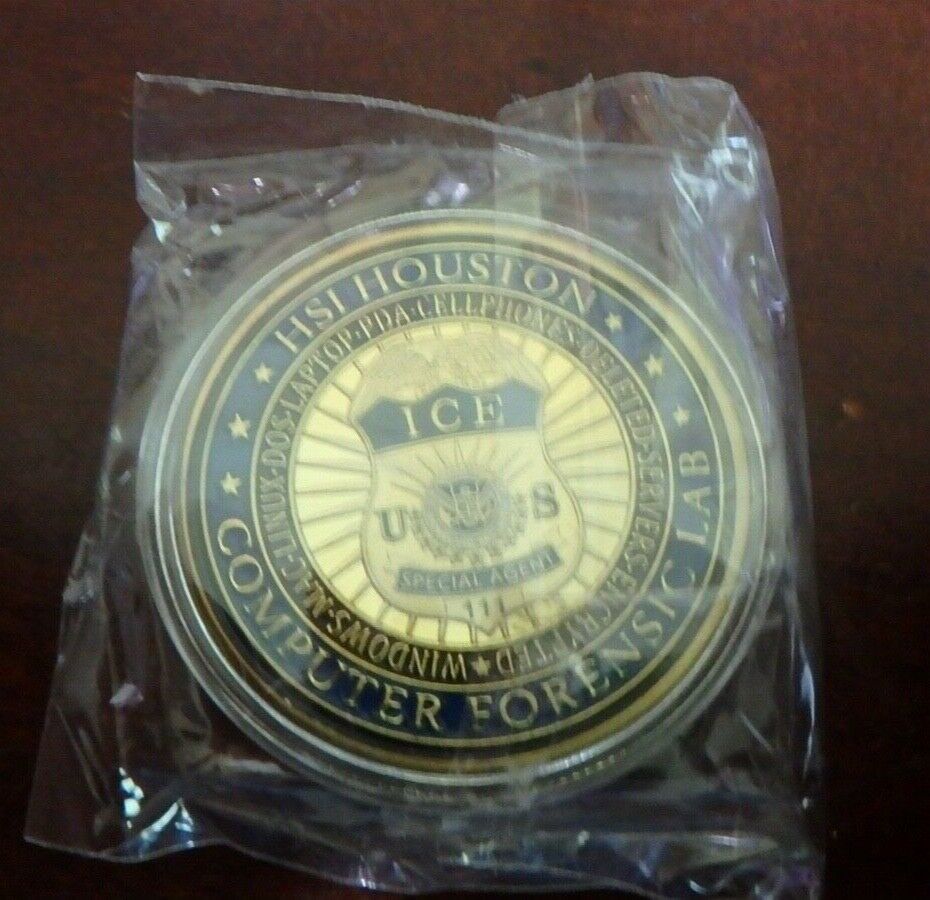 Houston-HomeLand-Security Special Agent Digital Forensics Challenge Coin