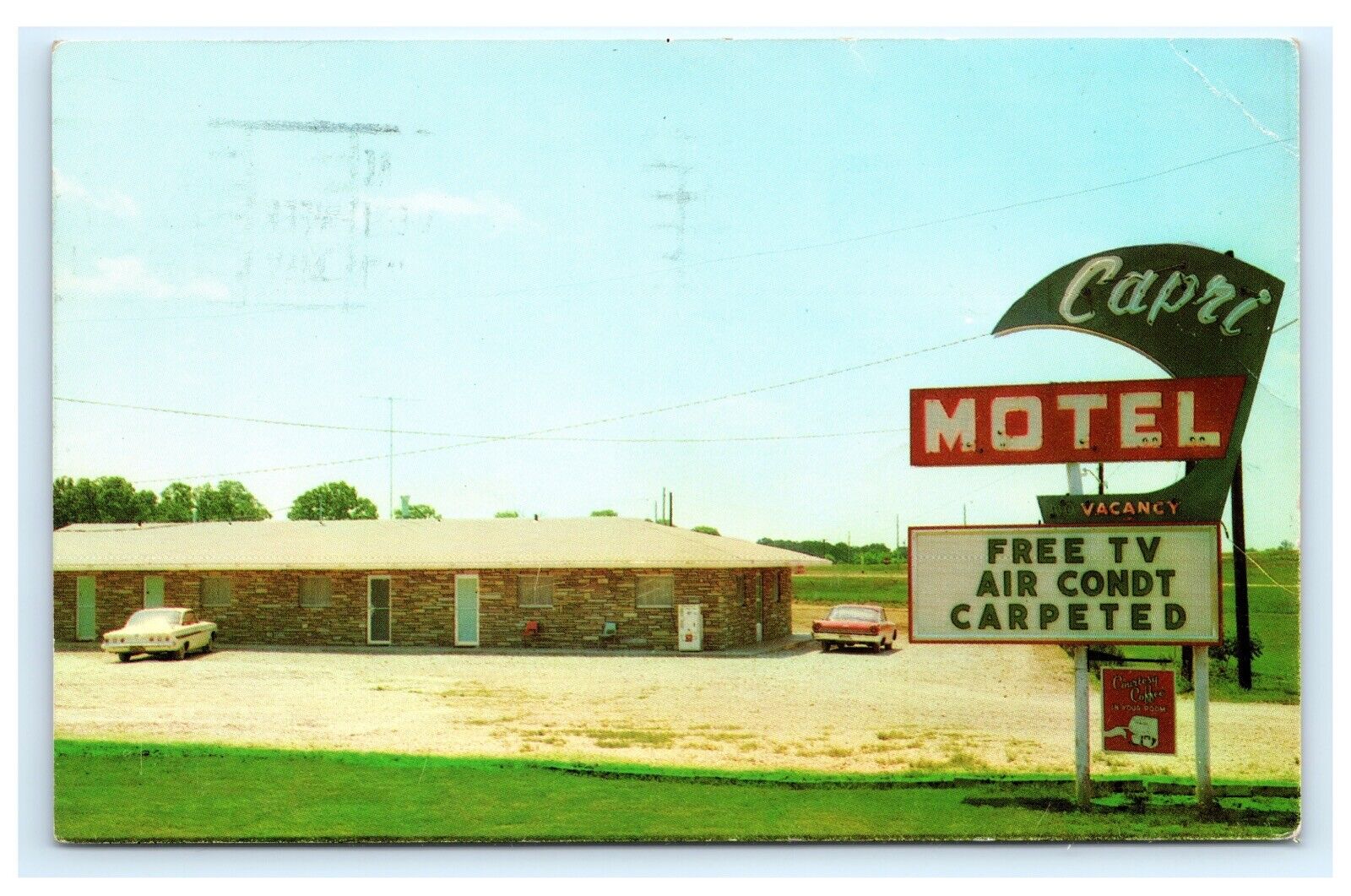 Capri Motel Lebanon Missouri MO 1966 Route 66 Postcard B15