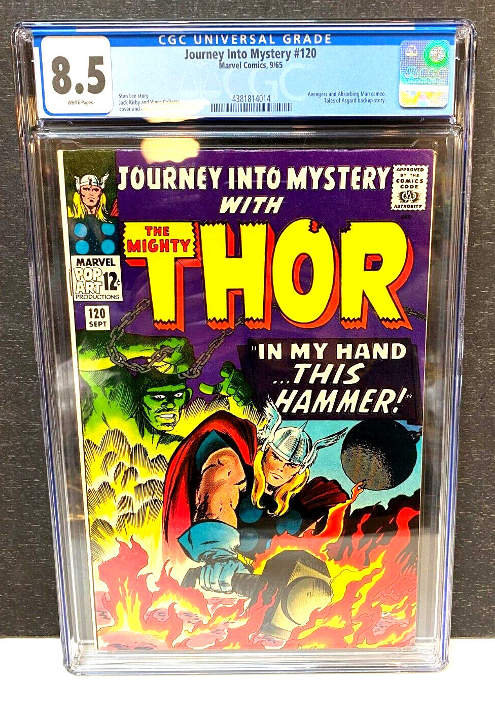 Journey into Mystery # 120 CGC 8.5 White Pages - Marvel 1965 - Absorbing Man