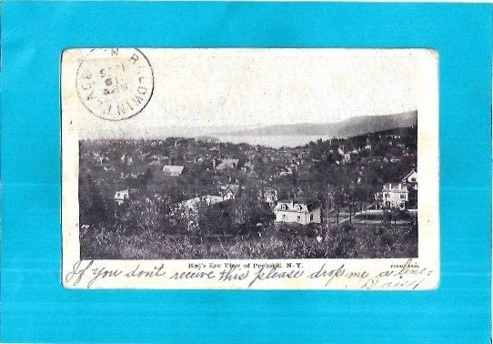 Vintage Postcard-Bird\'s Eye View of Peekskill, New York