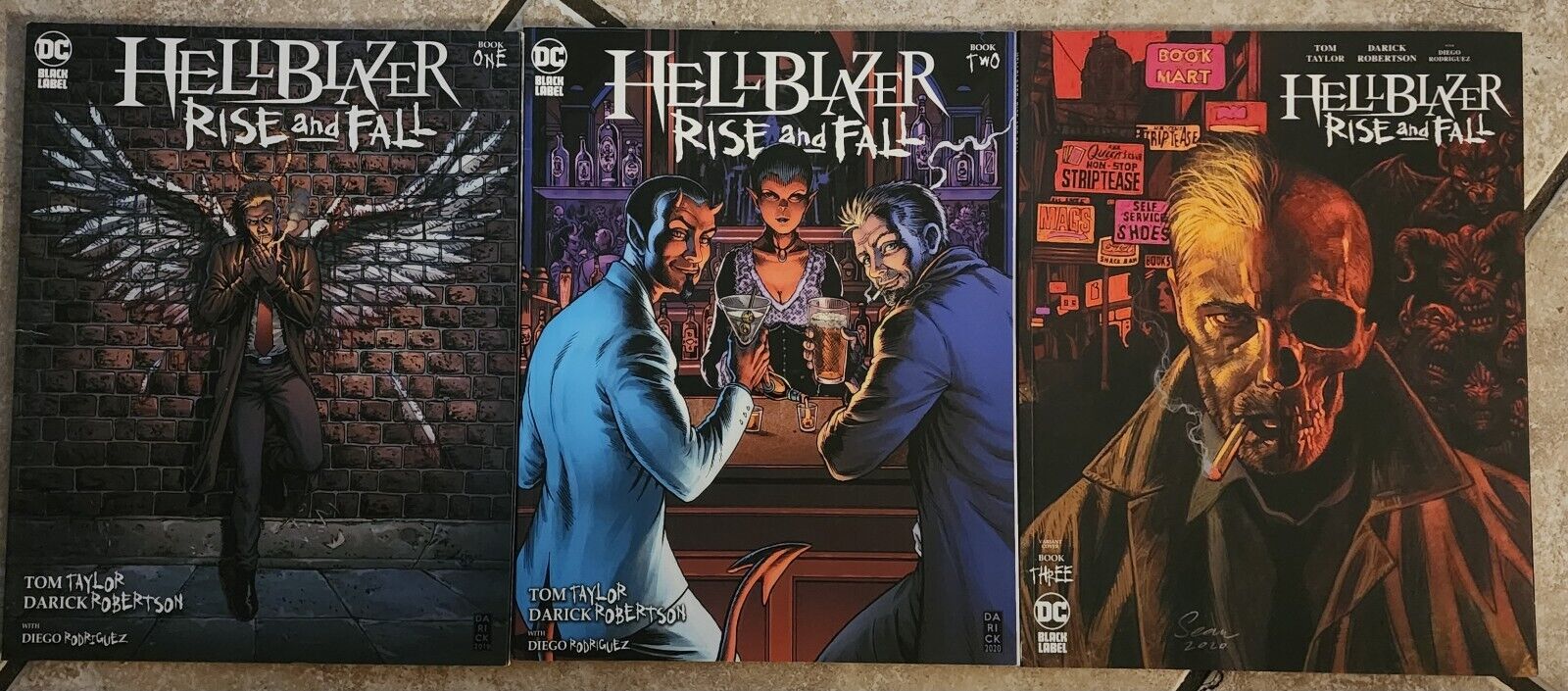 Hellblazer Rise and Fall 1 2 3 DC Black Label 2020 Taylor Robertson Full Set 1-3