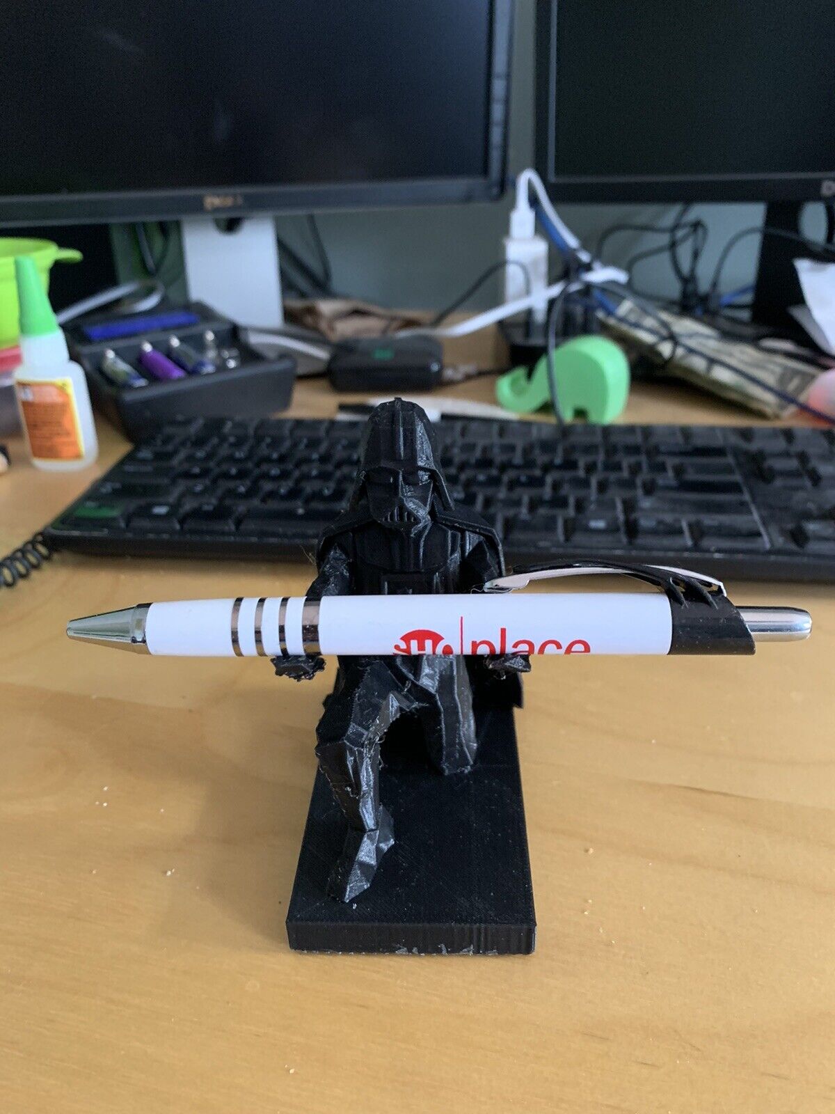 3D Printed Star Wars Darth  Pen & Ring Holder Black